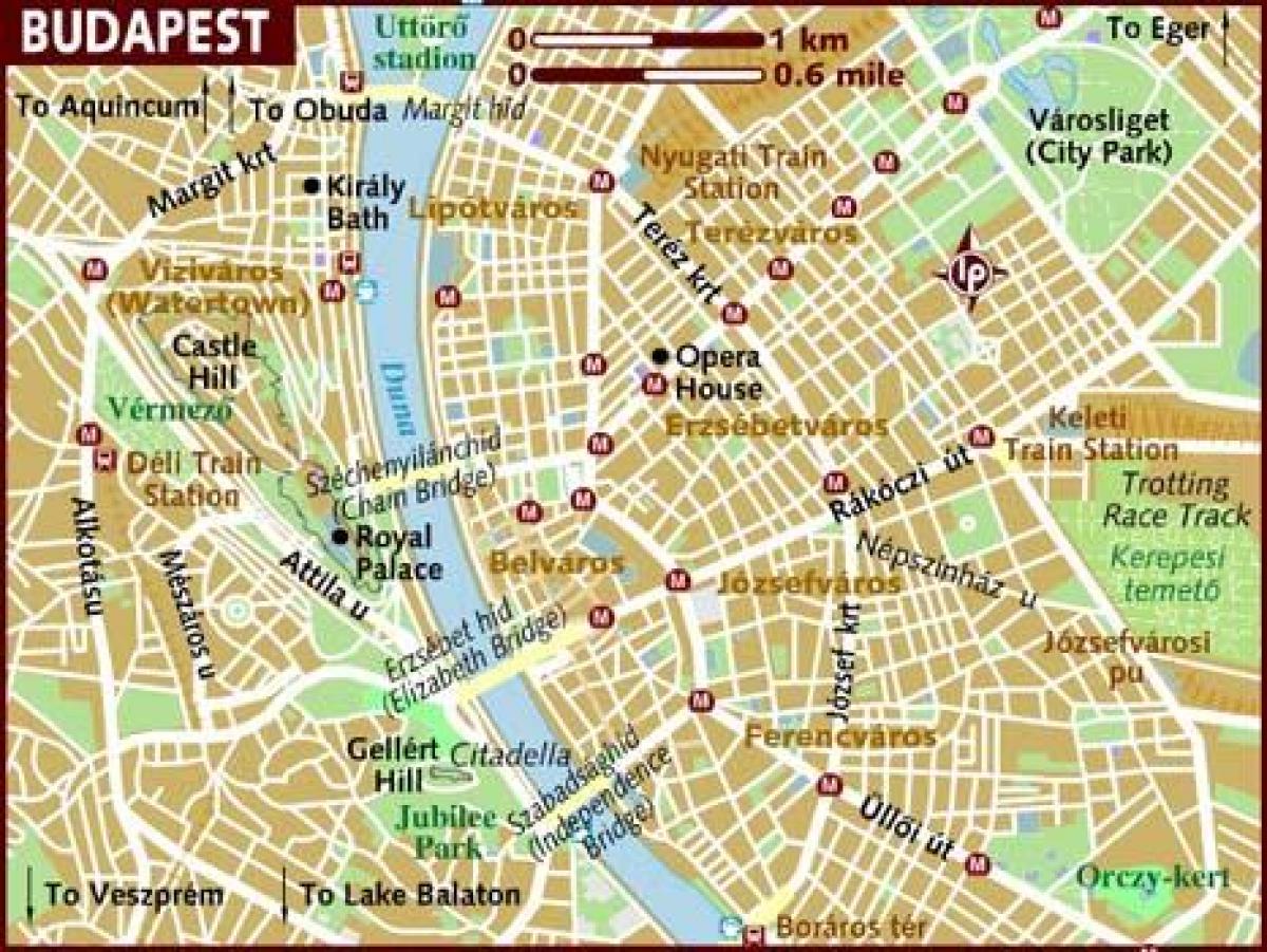 kaupungin kartta budapest unkari
