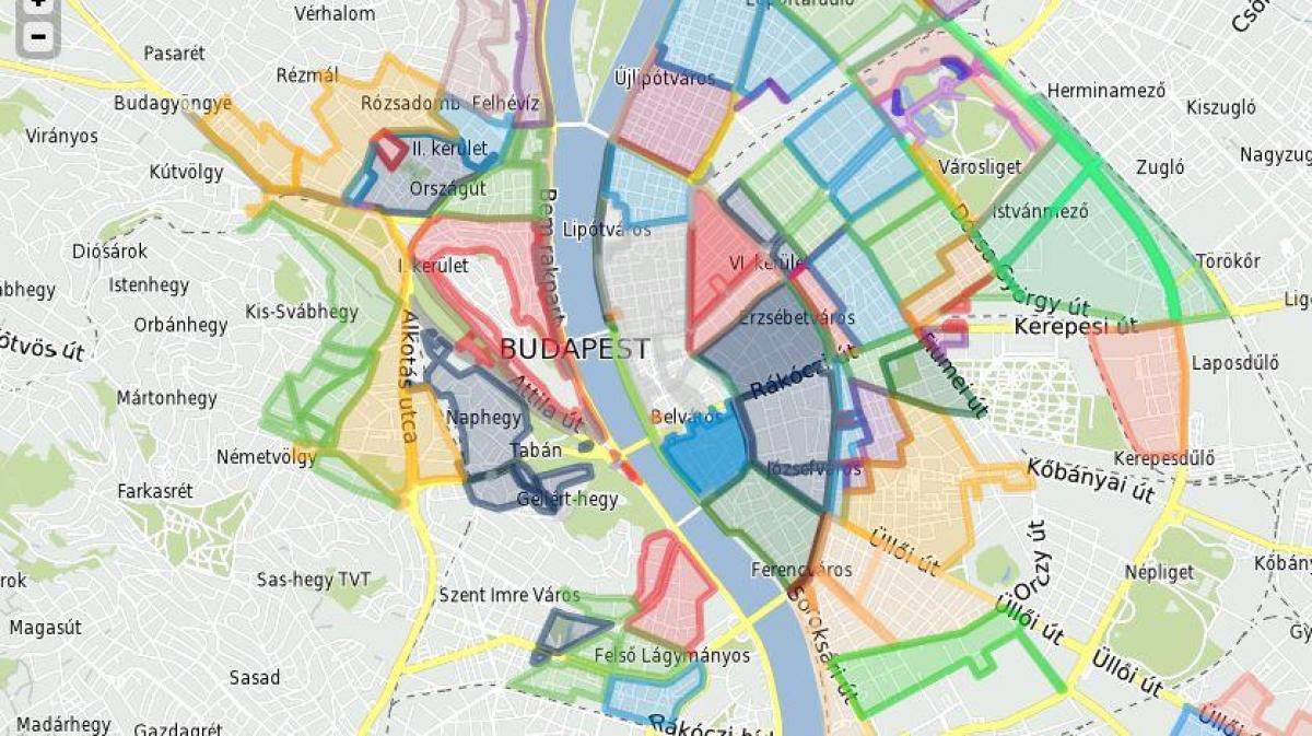 pysäköinti alueilla budapest kartta