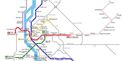 Budapest Kartta Karttoja Budapest Unkari 