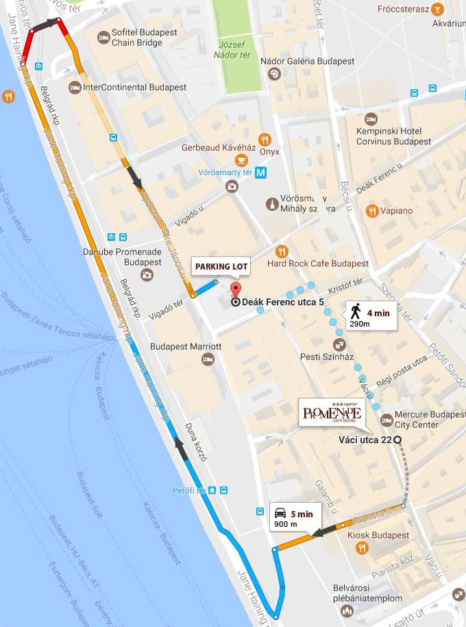 kartta budapest pysäköinti autotalli