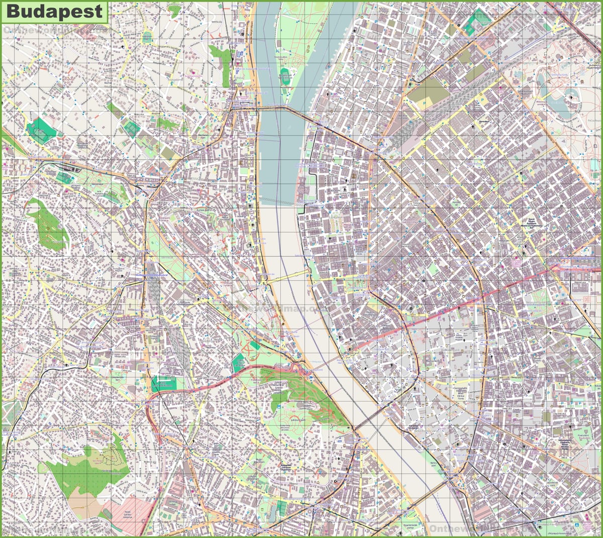 street kartta budapest unkari