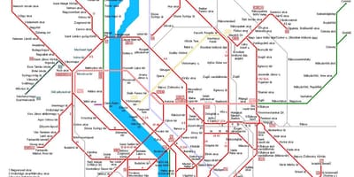Budapest metro kartta
